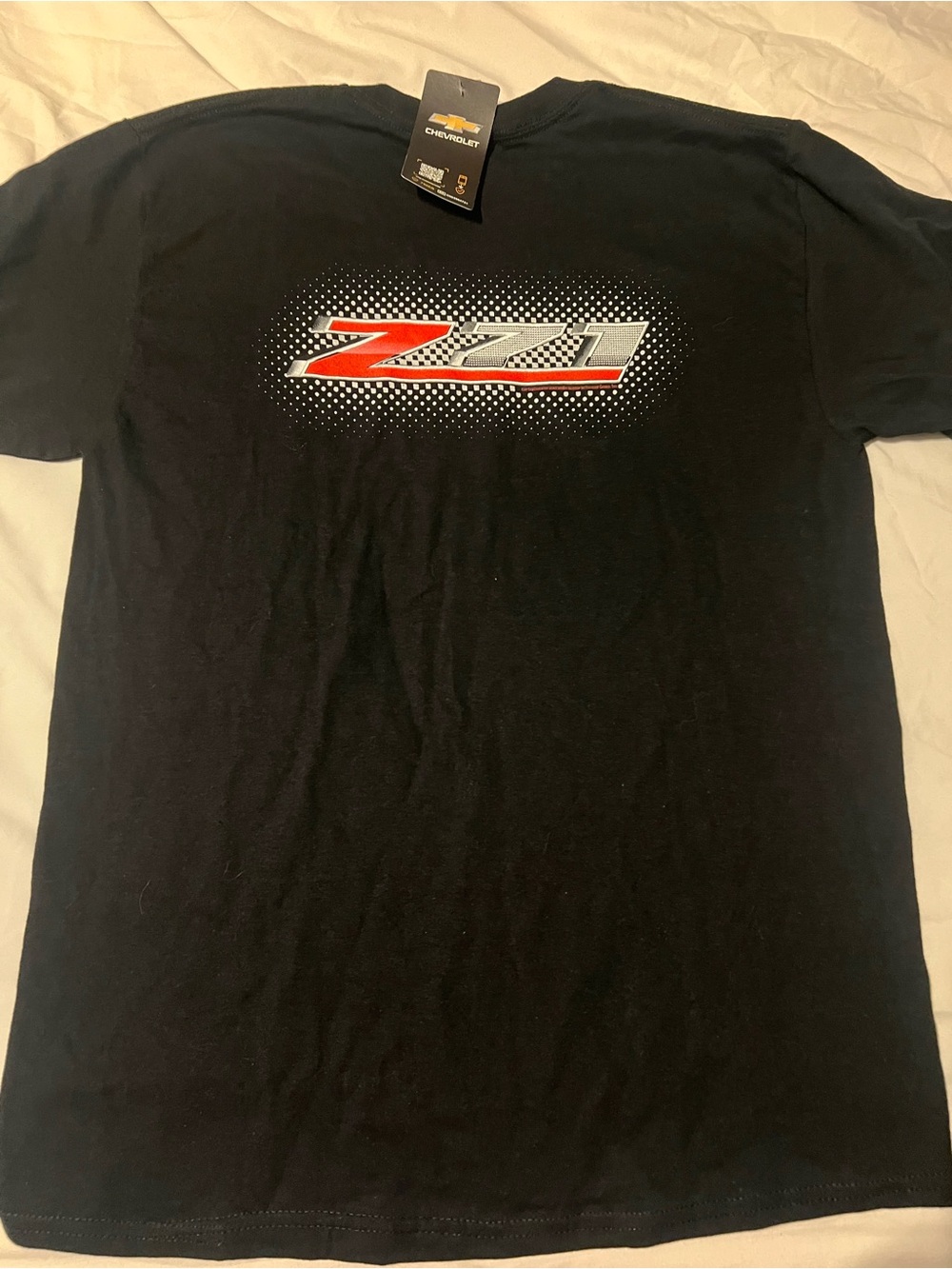 Chevrolet Z71 Black Short-Sleeve Tee with Red and Silver Logo